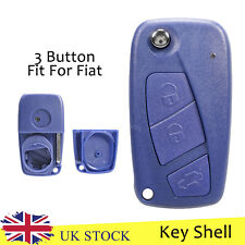 Replacement For Fiat Panda Idea Punto Stilo Ducato Flip Key Fob Case 3 Button UK