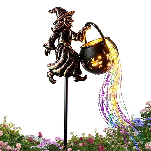 Halloween garden decor - garden, witch