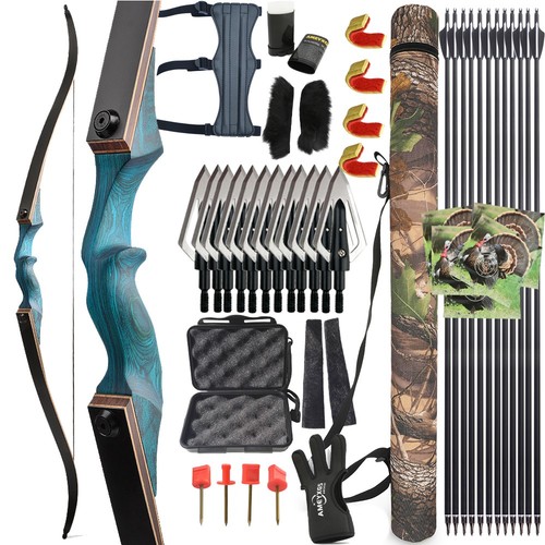 Recurve bow arrow set - bow,