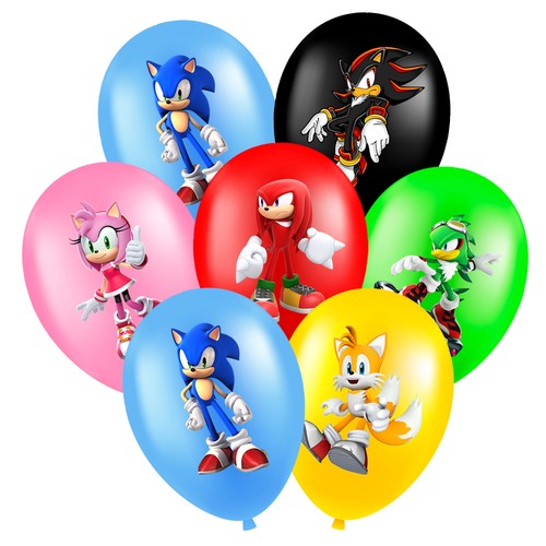 Pcs sonic balloons - 30,