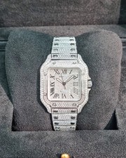 Cartier Santos All Diamond Set