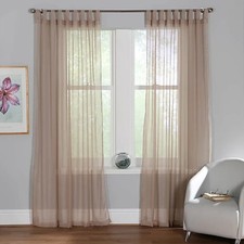Home Curtains Voile Tab Top