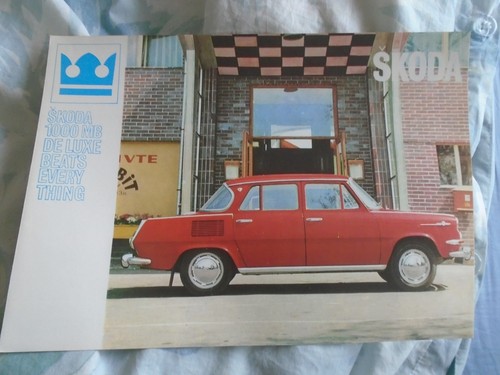 Skoda 1100 luxe brochure - mb,