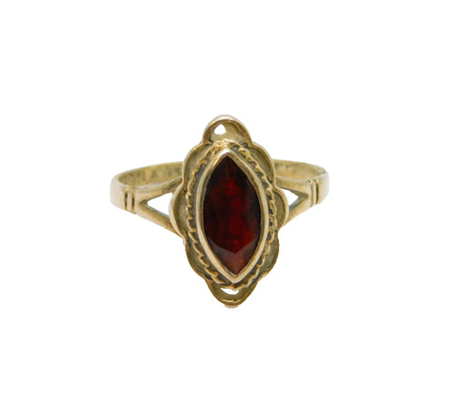 Sterling silver faceted garnet - silver,