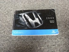 2004 Honda Odyssey Minivan Owner Owner's Manual User Guide LX EX EX-L 3.5L V6 xo