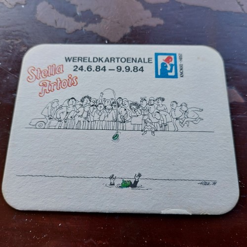 Stella artois beer mat - mat, 1984.