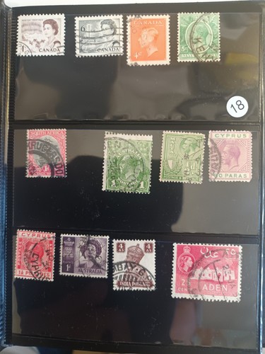 Old british empire stamps - old,