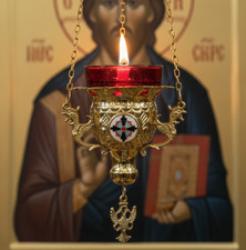 Brass Hanging Oil Lamp