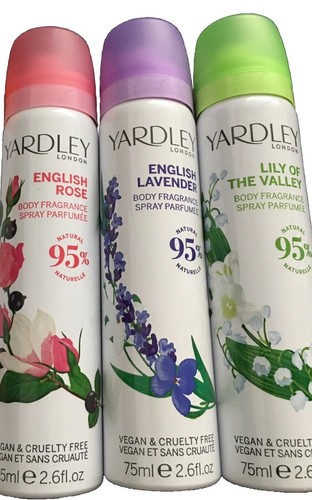 Yardley body sprays 3 - x,
