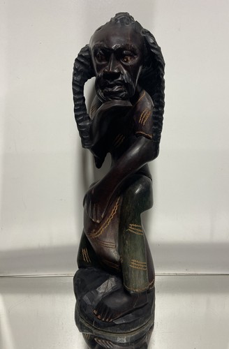 Vtg hand carved - vtg., jamaican
