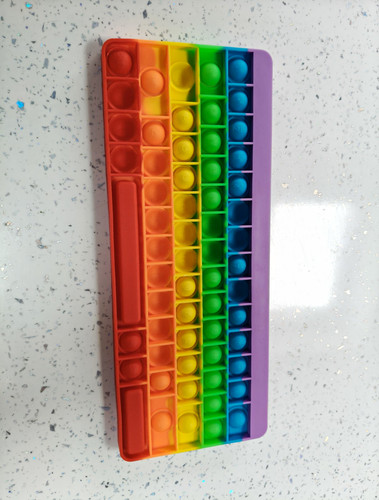 Rainbow silicone pop - rainbow,