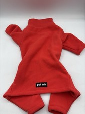 Pet Wiz Dog 4 Leg Fleece Coat Jacket Coral RED Small NEW No Tags Petwiz Winter