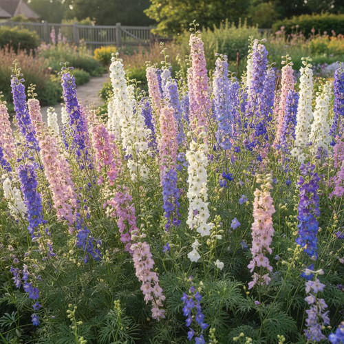 Delphinium consolida giant - delphinium,