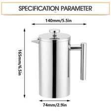 French press cafetiere steel - press,