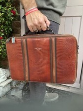 Mens Ted Baker Leather Messenger Bag Laptop Bag Briefcase Office Mahogany Brown