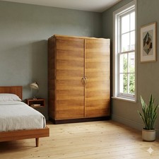 Vintage Wardrobe Walnut Veneer