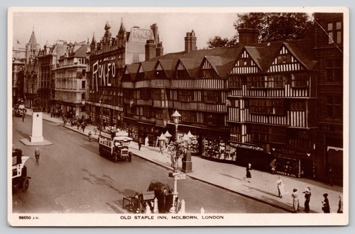 Old staple inn pedestrians - staple,