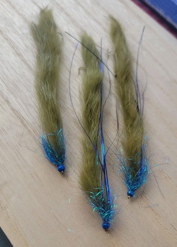 Olive 10cm beaded barbed or - 3x,
