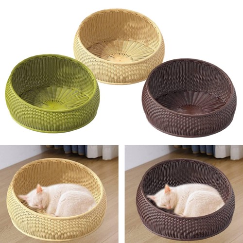 Wicker cat bed pet - cat,