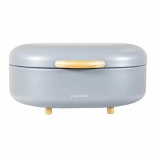 Calitek bread bin with - bin, bamboo