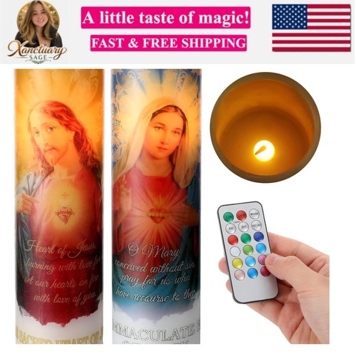 Pcs jesus candles religious - 2,