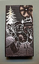 THREE LARGE "CHRISTMAS" Printing Blocks. (Multiple Item (Discount) Listing)