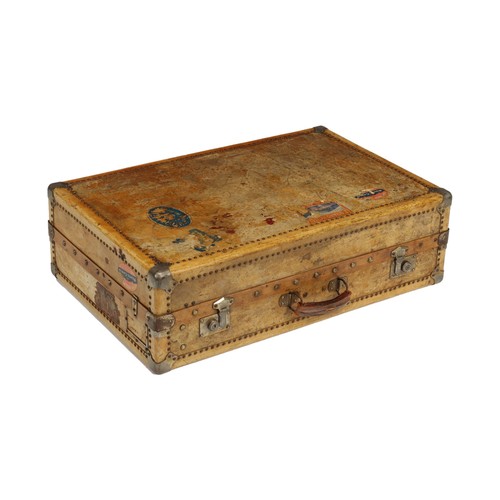 Parchment wardrobe trunk - parchment, iron