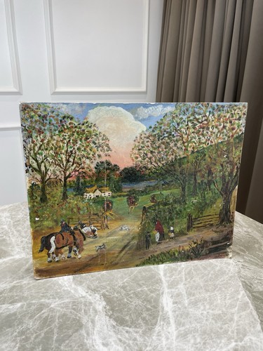 Original oil painting - painting, rural