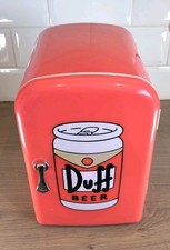 Duff Beer Mini Fridge – The Simpsons Collectible. 12 V DC + 240V mains power.