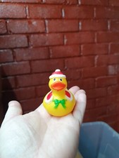 Christmas Character Rubber Bath Ducks 6cm Stocking Filler Toys - Red Cape