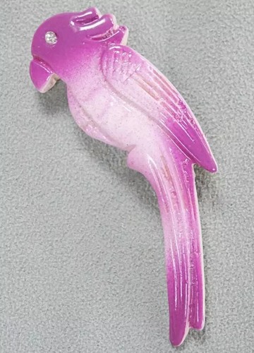 Vintage brooch pin parrot - brooch,
