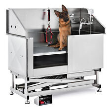 CO-Z 34" 50" Dog Grooming Bath Tub Pet Cat Wash Shower Station Stainless Steel