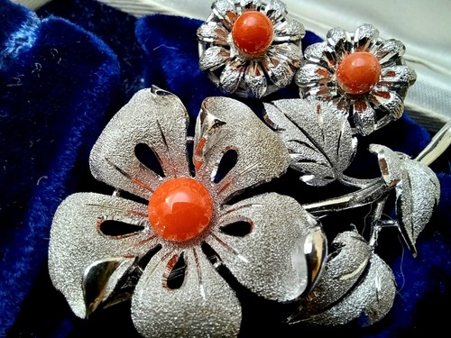 Vintage spanish silver coral - spanish,