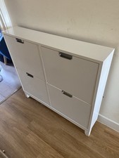 Ikea Stall Shoe Cabinet With 4 Compartments  (96x17x90cm)  RRP £99