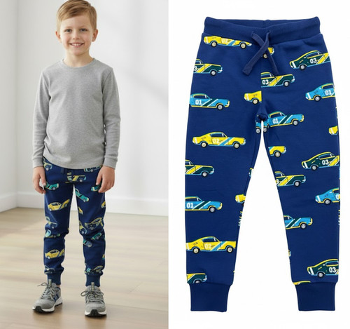 Boys marks car joggers blue - car,