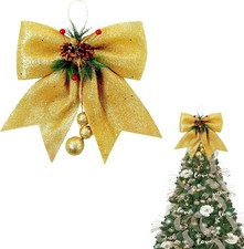 Gold glitter christmas tree - glitter,