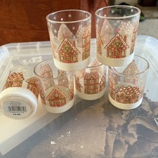 Gingerbread Candle Votive Pair