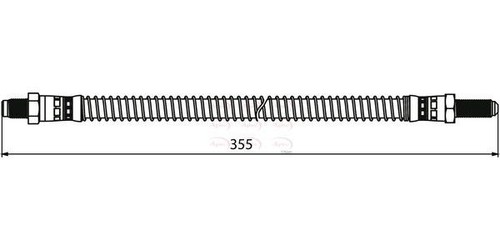 Apec rear brake hose - rear,