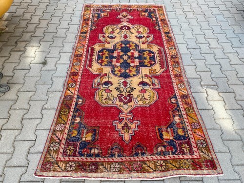 Vintage turkish large area - large, rug