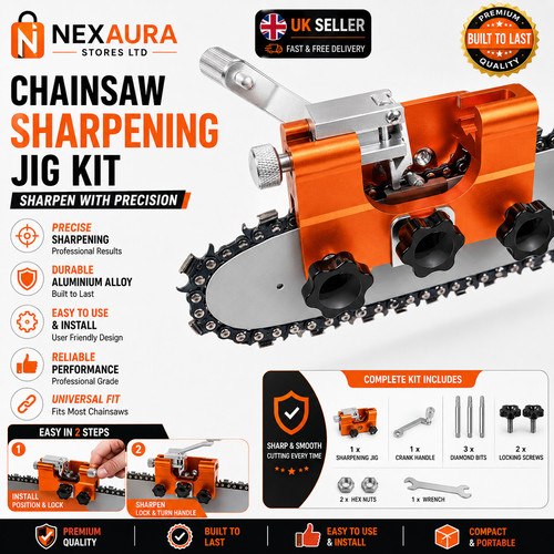 Chainsaw chain sharpening jig - chain,