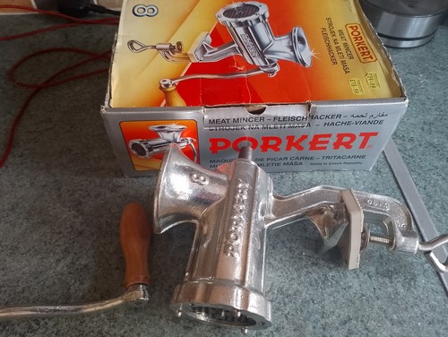 Vintage porkery meat mincer - porkery,