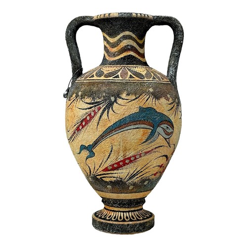 Minoan vase pottery painting - vase,
