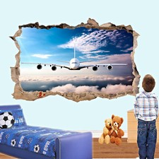 Sky Plane Airplane Wall