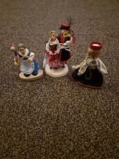 Krawkow Poland Wooden Costume Dolls Vintage 5" Hand Made 