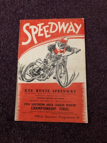 Speedway programme rye house - speedway,