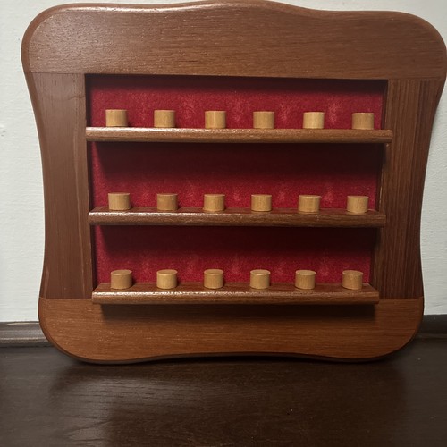 Vintage wooden thimble rack - vintage,