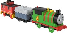 Thomas and Friends Motorized Toy Train Percy Battery-Powered Engine & Brake Car