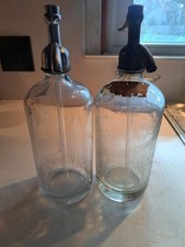 vintage antique seltzer bottles Lot Of 2