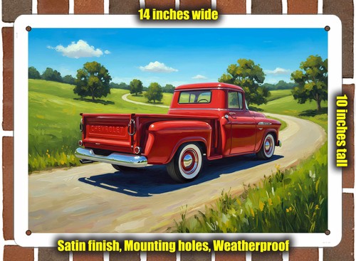 Metal sign 1955 - metal, chevrolet