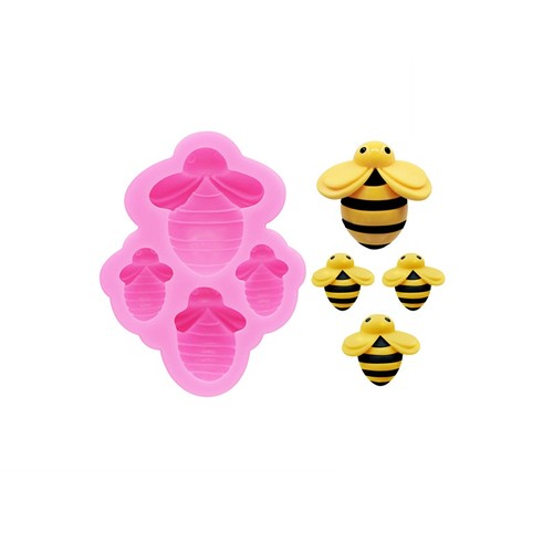 Cake mold mini bee silicone - -,